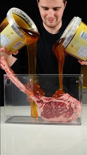 I Marinated a Tomahawk Steak in Honey & Maple Syrup for a week 🤯🥩