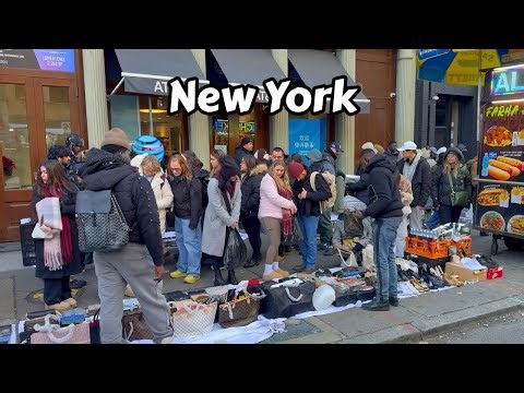 Winter Walk In Manhattan New York 4k 2025 Soho NYC
