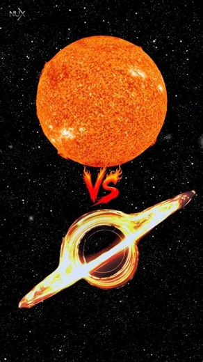 Sun vs Black Hole⚫: The Final Cosmic Battle⚔️🌌 #space #planet #universe #fyp