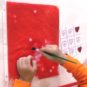 Valentine’s Day sensory bag Alphabetic bingo ❤️💙💜💛... No mess and super fun sensory bingo for kids... I used baby lotion and red color to fill the ziplock 👍🏻 👍🏻👍🏻...Kids Will love to find and explore different letters with their fingers or brush...So let the fun begin 🥰 | Zippi Kids Corner