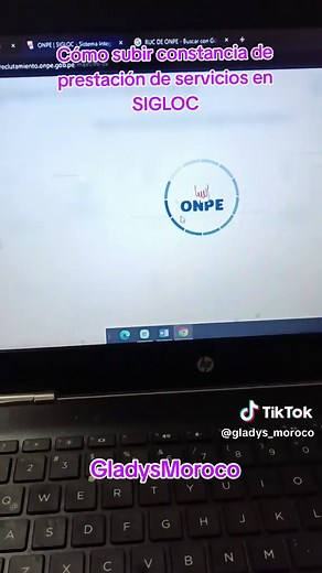 Cómo subir constancia de prestación de servicios en SIGLOC
