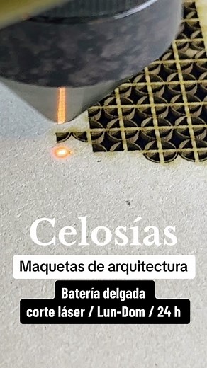 Cortadora Laser para Maquetas de Arquitectura y Detalles Constructivos