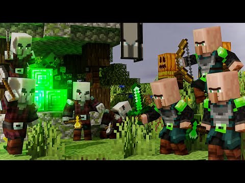 Villagers vs Pillagers EP2 - REVENGE.... - The guardians of the village EP 2 (Minecraft animation)