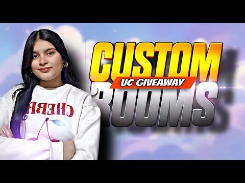 BGMI CUSTOM LIVE | 500 Cash & 120 UC GIVEAWAY | UNLIMITED GIVEAWAY CUSTOM ROOMS
