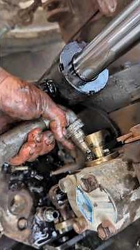 Hydraulic Steering Cylinder Repair & Seal Fitting | Heavy Equipment Repair #Shorts