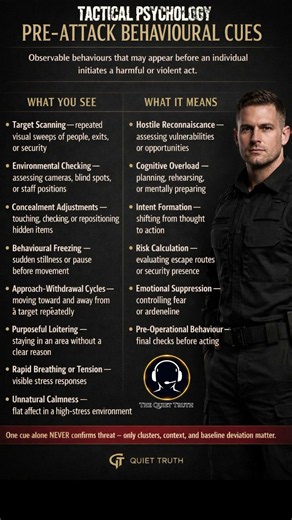 Pre‑Attack Behavioural Cues (Tactical Psychology)