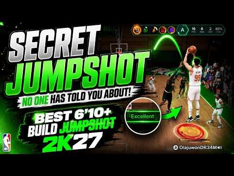 THE SECRET JUMPSHOT FOR CENTERS NO ONE HAS TOLD YOU ABOUT! Best Jumpshot 6'10+ Builds NBA 2K27