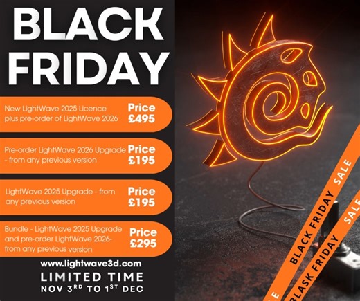 Lightwave 3D Black Friday Deals, live on our website: https://lightwave3d.com/information-pages/lightwave-3d-store/ | LightWave 3D