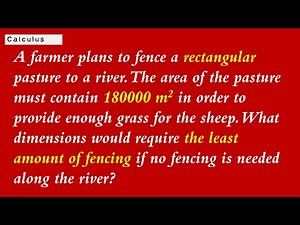 Calculus Optimization: Minimum Fencing Material