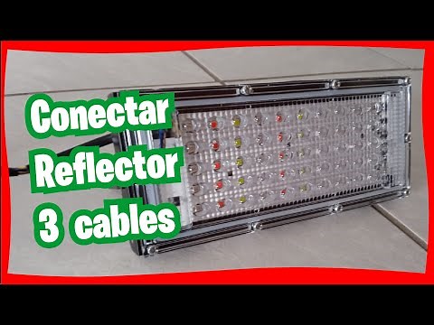 Cual es el cable positivo y negativo al Conectar Reflector 3 Cables