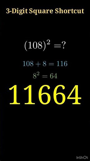 3-Digit Square Trick in 5 Seconds! 😱 || Mathifytutorial || Mathify #mathshorts#shorttricks #hacks