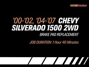 Replacing Brake Pads on a Chevy Silverado - 2000-2001 & 2004-2007 - Make Model Series