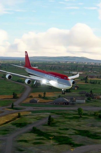 Crosswind Plane Landing Boeing 747 #shortsreels