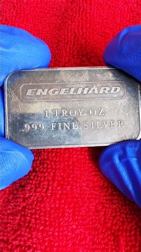Ghostback Engelhard Silver Bar! #silver #shorts #ghost #engelhard #stacking #gold #vintage #4k #love