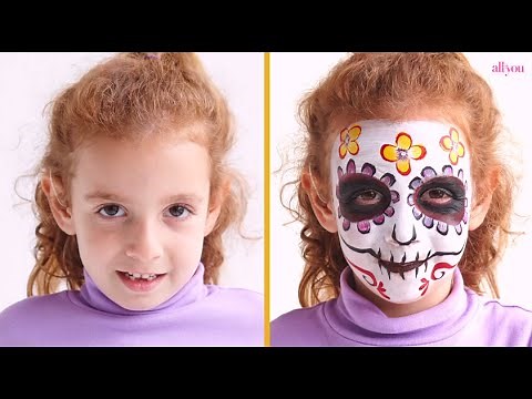 How to Face Paint a Day of the Dead Skull