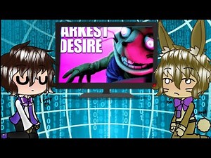 (OLD){Gacha life} Dawko/Dawktrap and Glitchtrap reacts to: Darkest Desire