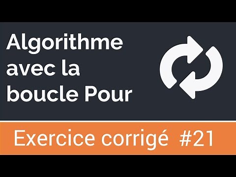 Corrected exercise #21: Algorithm with the For loop