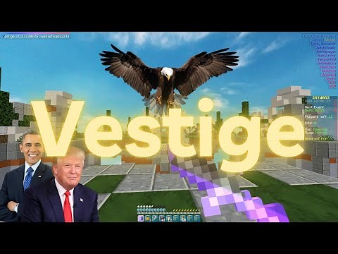 Hacking on BlocksMC with the BEST FREE hacked client (Vestige) | New Config
