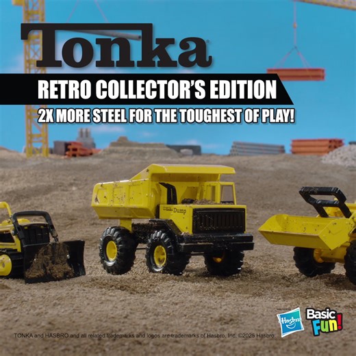 25 shares | Old-school tough, new-school fun! The Tonka Retro Front Loader brings nostalgic design and unstoppable, steel-strong play to every job site. | Tonka | Facebook
