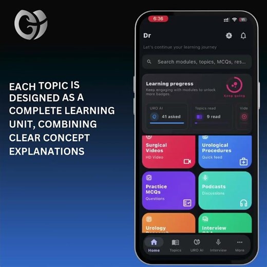 URO AI brings urology learning together — in one structured, clinically focused platform.