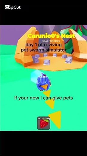 day 1 of reviving pet swarm simulator #roblox #shorts