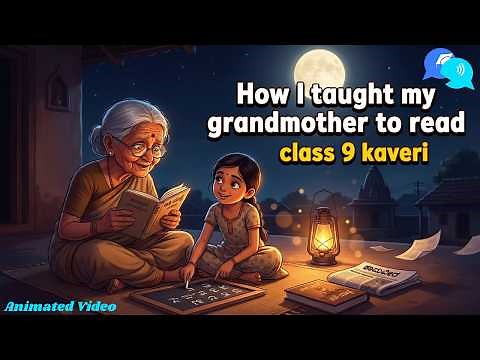 How I taught my Grandmother to read Class 9 Kaveri || Animated Video || Kaveri Chapter 1