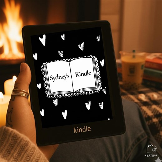 YOUR NAME Personalized Kindle Lock Screen, Custom Name Screen Saver Wallpaper, Kindle Any Model, Open Book, Digital Download Screensaver - Etsy