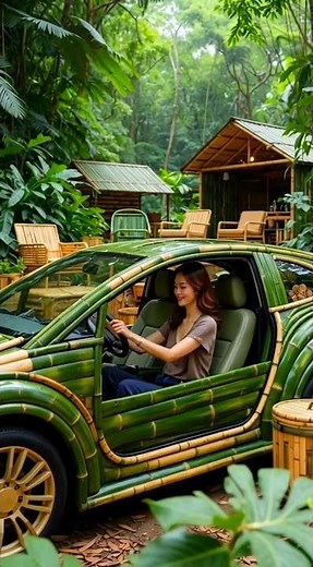 world first unbelievable invention of bamboo car #diy #worldfirst