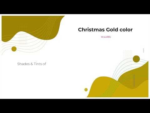 Shades & Tints of Christmas Gold color #caa906 A Warm Green color #b39605 #9d8304 #cfb221 #d5bc3d