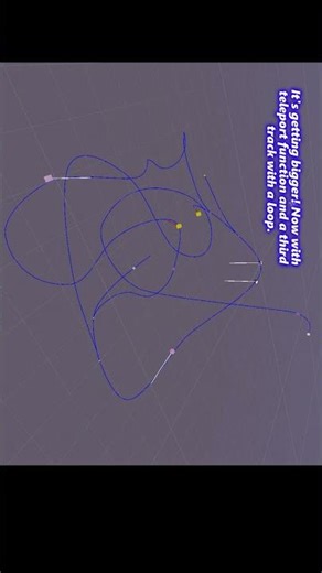 Custom spline physics for Unity: A new track for the prototype roller coaster with teleport function