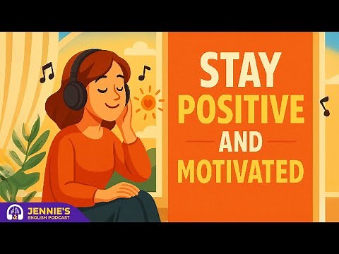 How to Stay Positive and Motivated | English & Chill with Jennie | English Podcast