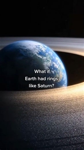 What if Earth had rings like Saturn? #space #Saturn #earth #fypシ #sun #astronomy #DidYouKnow #SpaceX #NASA #universe #fblifestyle | Universe Explained