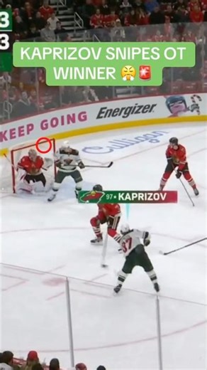 Absolute bullet from Kaprizov in OT 🎯