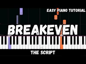 The Script - Breakeven (Easy Piano Tutorial)