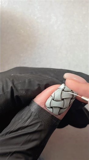 Achieve the perfect 3D Basket Weave Nails | Easy DIY Tutorial.#nailart #naildesign