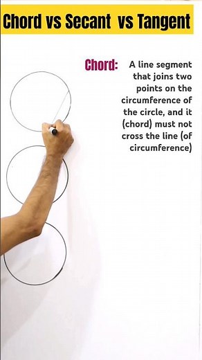 Chord vs Secant vs Tangent| Geometry #physics #geometry #maths #chords #secant #tangents #education
