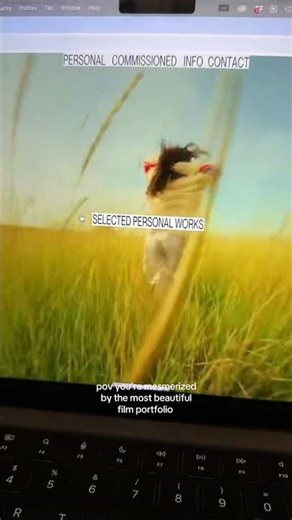 Film portfolio made in Readymag