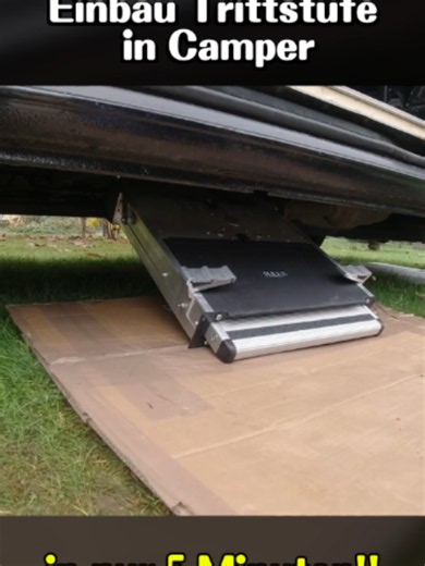 #vanlife #wohnmobil #campinglife #reparatur #diy #wohnmobiltechnik #problemlösung #unterwegs #tipps #germany #fyp Einbau Trittstufe in Camper, Thule Slide-Out Step elektrisch