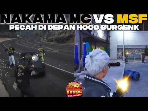 NAKAMA MC VS MSF - BREAKING OUT IN FRONT OF HOOD BURGENK|#nakamamc #msf #imeroleplay #imerp #gta ...