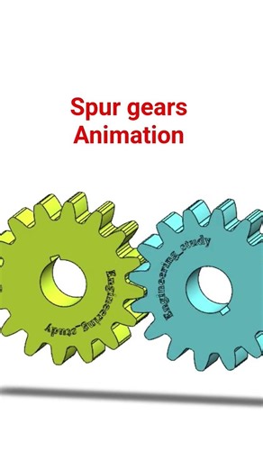 spur gears Animation #solidworks #gear #spurgear #animation