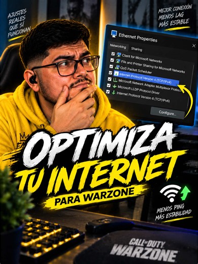 ¿Juegas Warzone en PC y quieres optimizar tu conexión? 🌐🎮 Revisa estos ajustes avanzados del adaptador Ethernet en Windows: opciones como NS Offload, Receive Side Scaling, TCP/UDP Checksum Offload y Power Management pueden cambiar cómo trabaja tu tarjeta de red. Guarda este video para configurar tu internet para gaming paso a paso y probar qué ajustes funcionan mejor en tu PC. 🔥 #warzone #warzonetips #imzenygaming #creatorsearchinsights #warzonepc