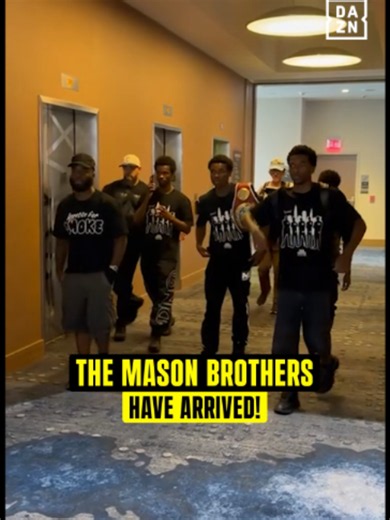 Abdullah Mason keeps his family close! 👊 #TheFight | #MasonBell | July 4 LIVE on DAZN and TNT 🤳 #fight #daznboxing #fyp #boxing