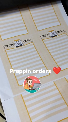 Hey! How are you? been busy lately 😅 Miss posting here. ❤️ Preparing some orders ☺️ #bookmarks #howto #grwm #fyp #fypシ #elgrapika #stationery #digitalillustration #cameo #notepads