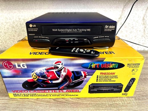 LG Rn830aw Multi-system Vhs Vcr Player | Fully Working Tested | Original Box Remote | Vintage Video Recorder | Pal Ntsc Secam - Etsy UK