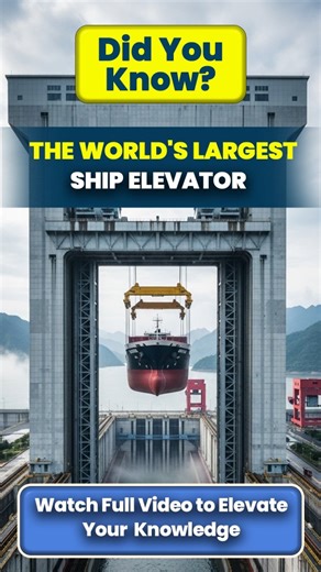  An Elevator That Lifts Ships!  Yes - 3000-ton vessels, 113 metres high, in just 40 minutes. China’s Three Gorges Ship Lift is pure engineering madness, powered by Archimedes’ genius. If this blew your mind…  Follow @ElevatorPlus for untold elevator secrets, industry hacks & growth tools for smart lift businesses. #ElevatorPlus #ShipLift #ElevatorFacts #SmartLiftOwners #MarketingDrivenBusiness | ElevatorPlus - Lift Business Automation Software | Facebook
