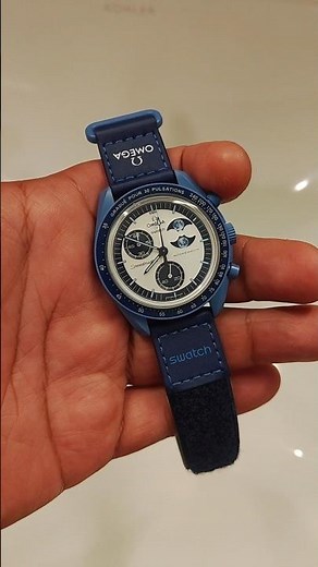 Unboxing New Omega Swatch Moonswatch Moonphase Super Blue Moon #trending #moonswatch #superbluemoon