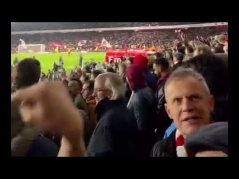 WAKA WAKA E E KAI HAVERTZ CHANT EMIRATES STADIUM ARSENAL VS BRENTFORD