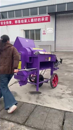 Throw away the flail now! The new threshing machine can operate for