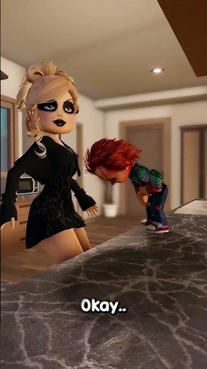 IS THE LITTLE BABY CHUCKY TICKLISH!? 😂🤭 #roblox #berryave