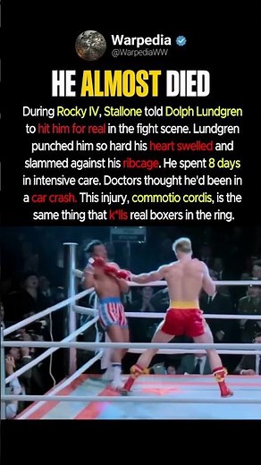 Dolph Lundgren Almost Killed Stallone Filming Rocky IV #shorts